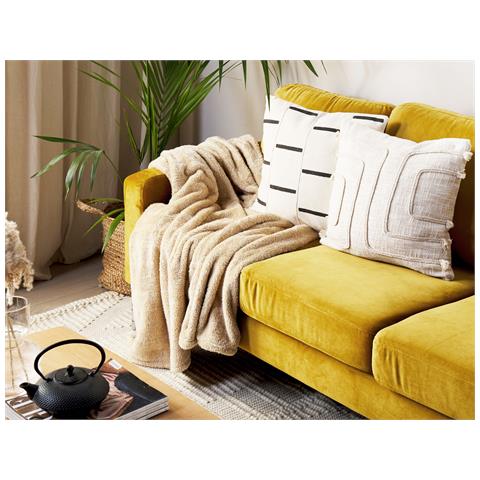 Coperta Namdu 125 X 150 Cm Beige Sabbia - Foto 1