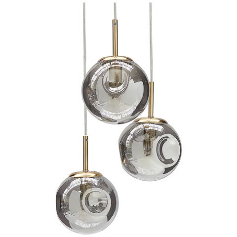 Lampadario Ralfes Vetro Ottone - Foto 2