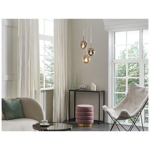 Lampadario Ralfes Vetro Ottone - Foto 1