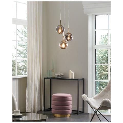 Lampadario Ralfes Vetro Ottone - Foto 8