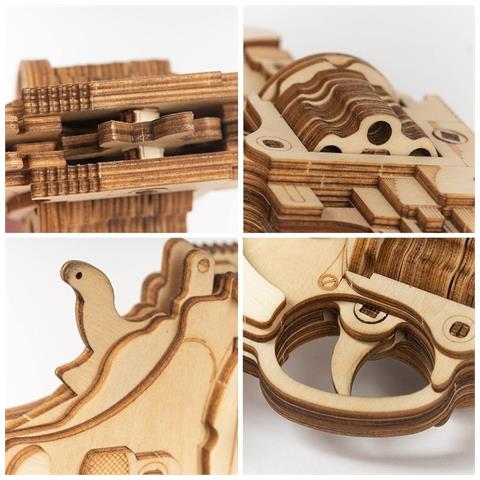 Puzzle 3d In Legno | Revolver - Foto 6