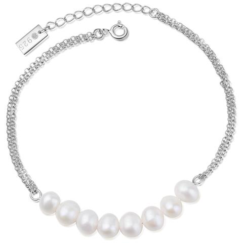 Makani Bracciale Argento /perla Bianca - Foto 1