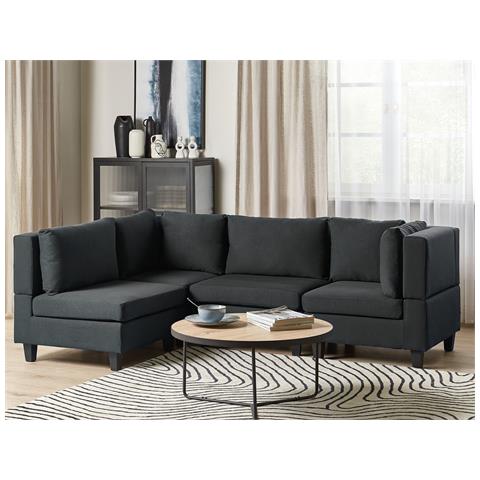 4 Posti Unstad Tessuto Nero Lato Destro - Foto 1