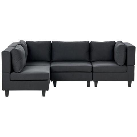 4 Posti Unstad Tessuto Nero Lato Destro - Foto 2