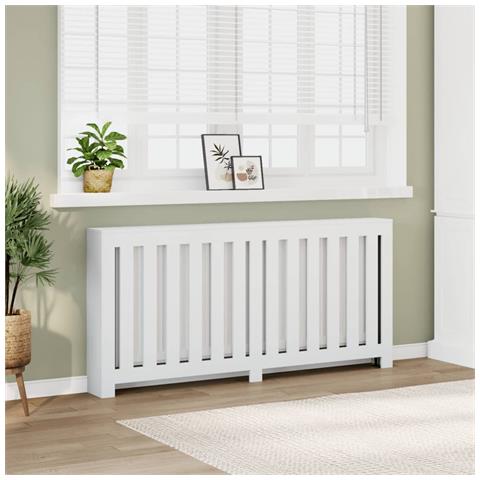 Copertura Termosifone Bianca 175x20x82 Cm In Legno Multistrato - Foto 1