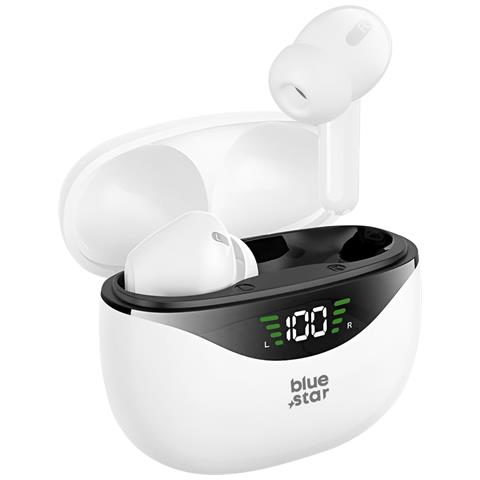 Auricolari Bluetooth Comando Touch Autonomia 4 Ore E Mezza Ipx4, Bianco - Foto 1