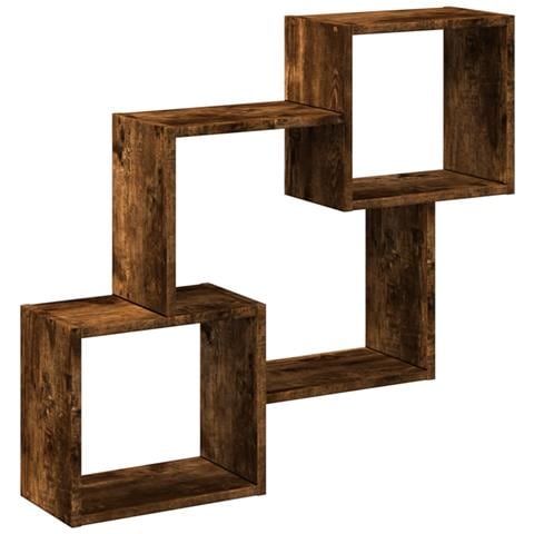 Mobile A Parete 78x18x71 Cm Rovere Fumo In Legno Multistrato - Foto 2