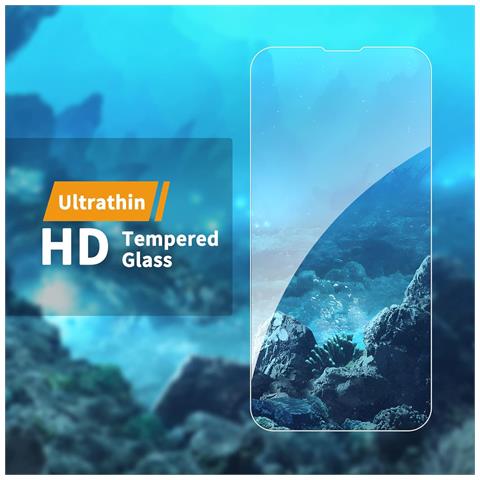 4 Pezzi Di Vetro Temperato Con Applicatore Per Iphone 14 Pro 6.1"" - Foto 4