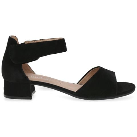 Black Suede Elegant Open Sandals Sandali Pelle Scarpe Donna Nero Eu 36, 9-28212-20-004 - Foto 1