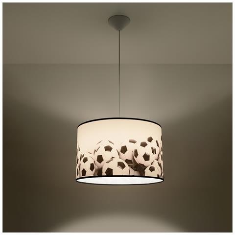 Lampada A Sospensione Football B 40 Sl. 1427 - Moderno Lampade A Sospensione Bianco Nero 82x40x40 Cm - Foto 8