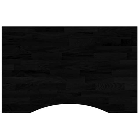 Piano Scrivania Marrone Scuro 80x50x2,5 Cm In Rovere Massello - Foto 2