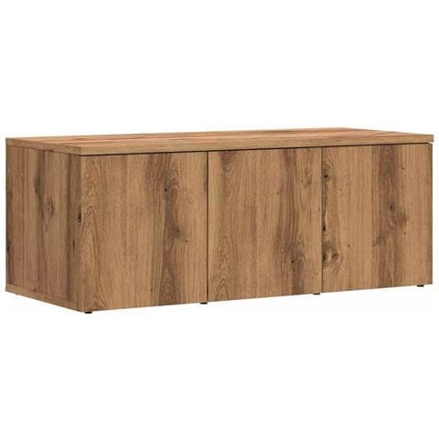 Mobile Porta Tv Rovere Artigianale 80x34x30 Cm Truciolato - Foto 2