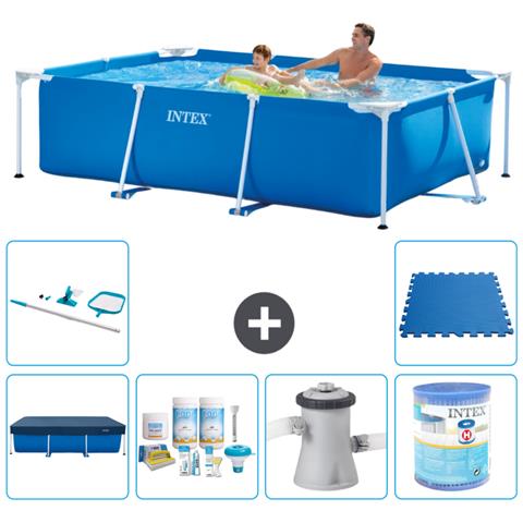 Piscina Fuori Terra - Rettangolo - 260x160x65 Cm - Blu - Include Accessori Coordinati A117 - Foto 1