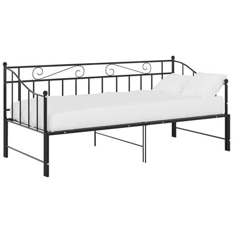 Lusso Casadino - Telaio Divano Letto Estraibile Nero In Metallo 90x200 Cm - Foto 2
