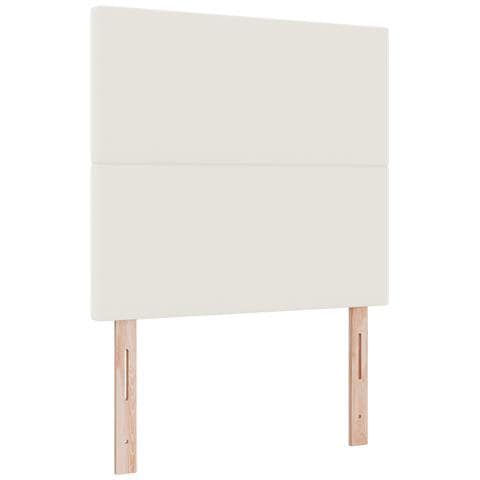 Testiera Design Semplice Crema 80 cm in Tessuto Vellutato - Foto 1