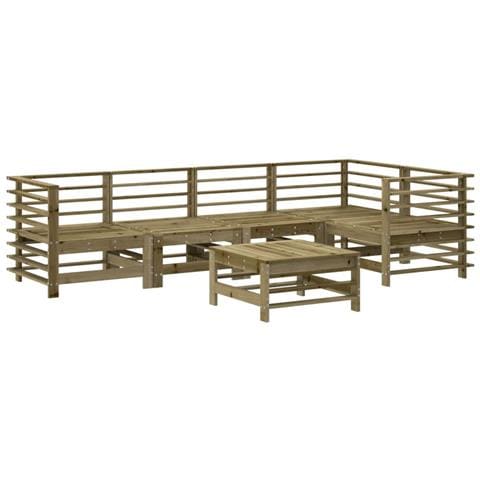 Set Salotto da Giardino 6 pz in Legno Impregnato di Pino - Foto 1