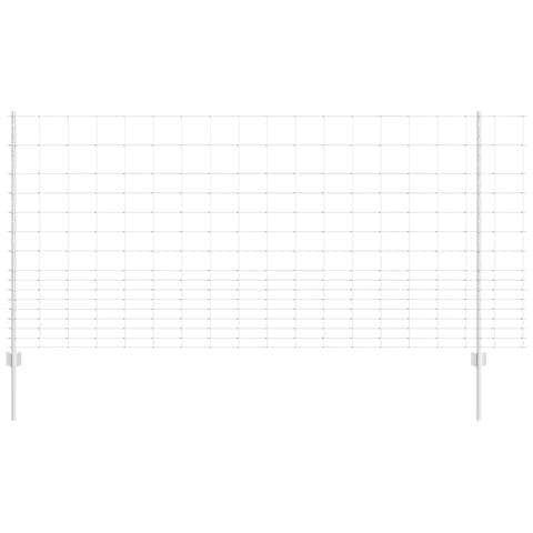 Posti per Recinzione  22 pcs U-Channel 120 cm Acciaio Galvanizzato, Recinzione da Campo  1.2x25 m Acciaio Galvanizzato - Foto 1