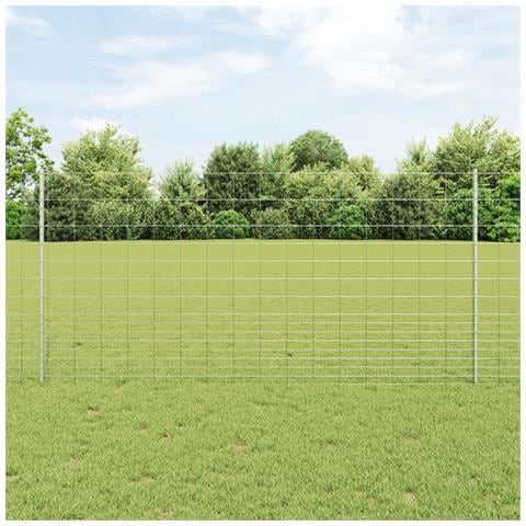 Posti per Recinzione  22 pcs U-Channel 120 cm Acciaio Galvanizzato, Recinzione da Campo  1.2x25 m Acciaio Galvanizzato - Foto 2