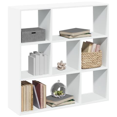 Libreria Divisorio Bianca 102x29x103,5 cm in Truciolato - Foto 2