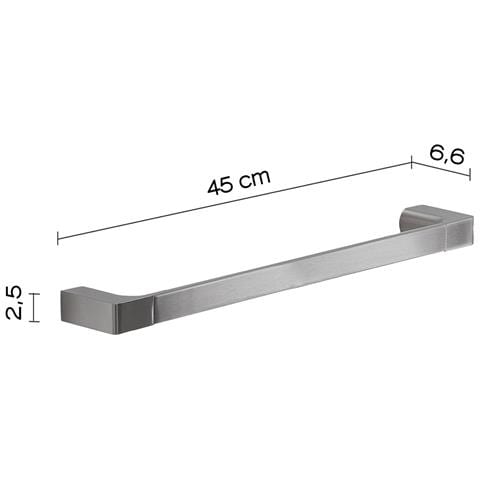 Portasalviette 45 Cm Da Muro In Ottone E Cromall Pi21-45 Serie Pirenei Satinato - Foto 2