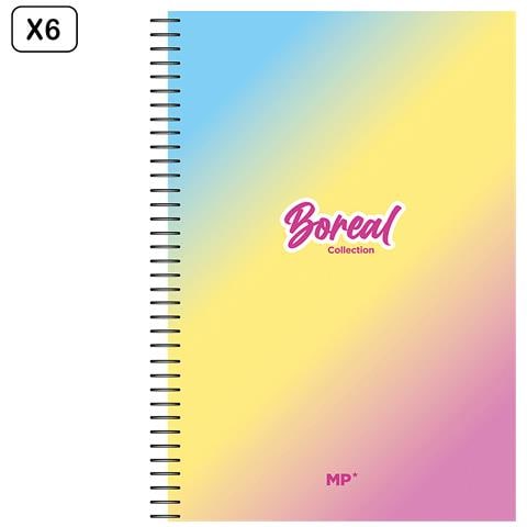 Pack 6 Unita' Quaderno A Spirale Fº 80 Folie 90 G/m² Design Fantasia - Foto 1