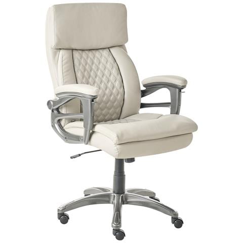 Poltrona Da Scrivania Gallant Pelle Sintetica Beige - Foto 2