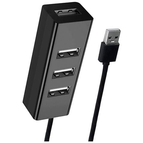 Hub Usb 3.0 Nero A 4 Porte Con Cavo Da 150cm - Trasferimento Dati Ad Alta Velocità E Ricarica - Foto 2