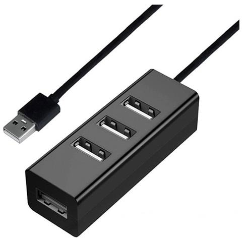 Hub Usb 3.0 Nero A 4 Porte Con Cavo Da 150cm - Trasferimento Dati Ad Alta Velocità E Ricarica - Foto 1