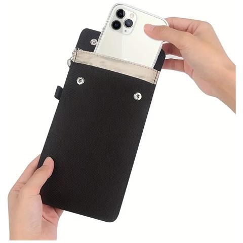 Borsa Schermante Per Segnali - Fibra Di Vetro E Nano Schermatura Per Maggiore Sicurezza Black - Foto 2