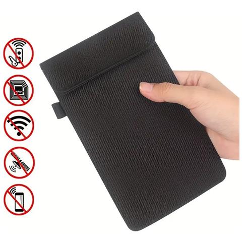 Borsa Schermante Per Segnali - Fibra Di Vetro E Nano Schermatura Per Maggiore Sicurezza Black - Foto 6