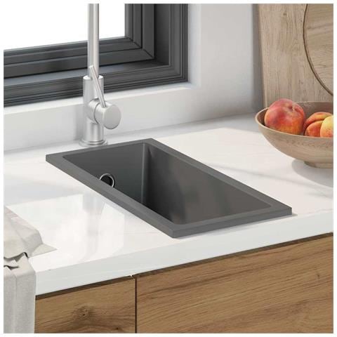Lavello da cucina Grigio 21 x 44 x 14 cm Granito - Foto 2