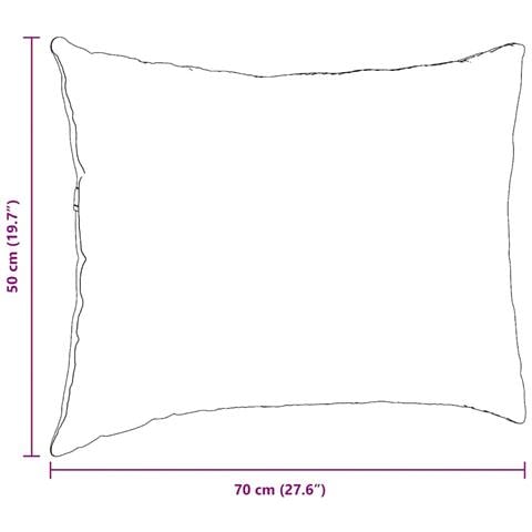 Cuscini da Divano 2 pcs Rosso Vino 70 x 50 cm Tessuto - Foto 9