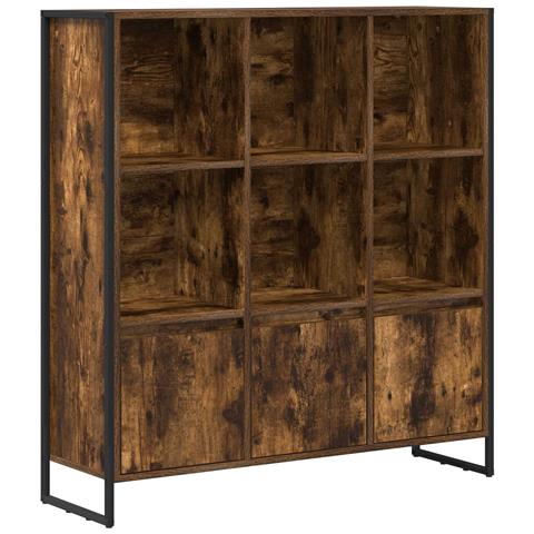 Armadio per Libri 2 pcs Quercia Fumosa 99,5 x 30 x 108,5 cm - Foto 1