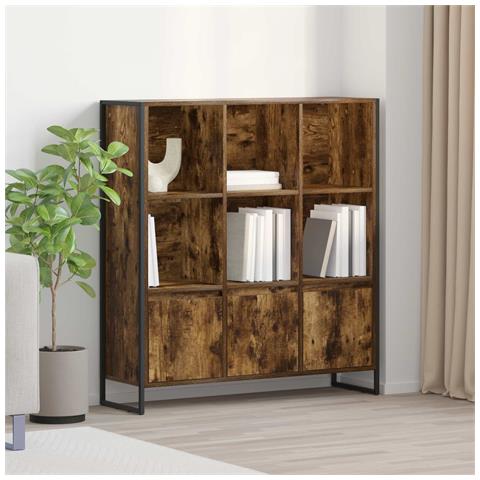 Armadio per Libri 2 pcs Quercia Fumosa 99,5 x 30 x 108,5 cm - Foto 2