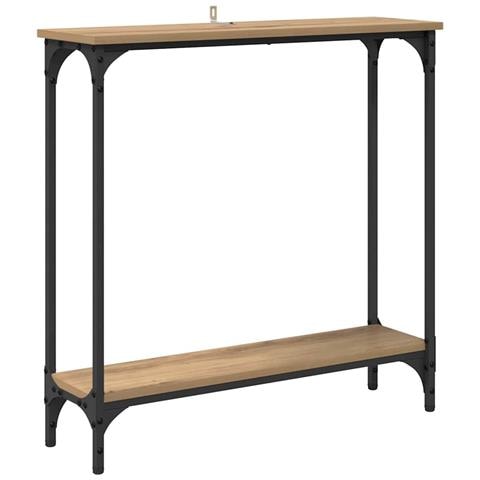Tavolo consolle Rovere artigianale 75 x 22,5 x 75 cm - Foto 1