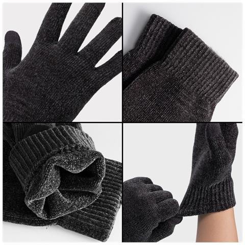 Guanti A Maglia Touchscreen - Taglia Unica (1 Paio) Gray - Foto 2