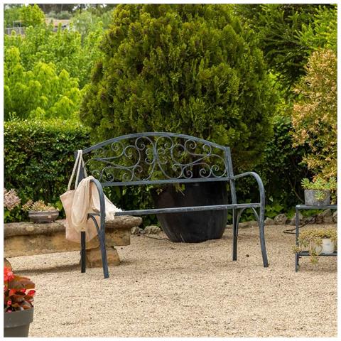Sgabello In Metallo Grigio 123x53x91h - Foto 2