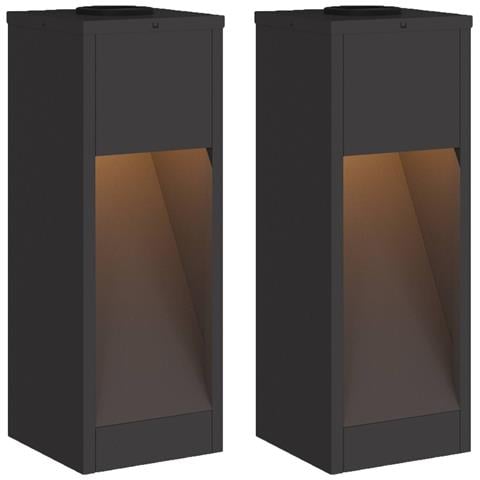 Lucina LED Solare da Percorso 2 pcs Nero - Foto 1