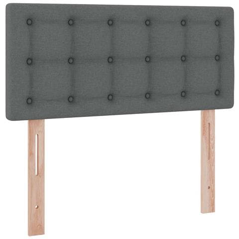 Letto con contenitore e materasso Grigio scuro 100 x 200 cm - Foto 9