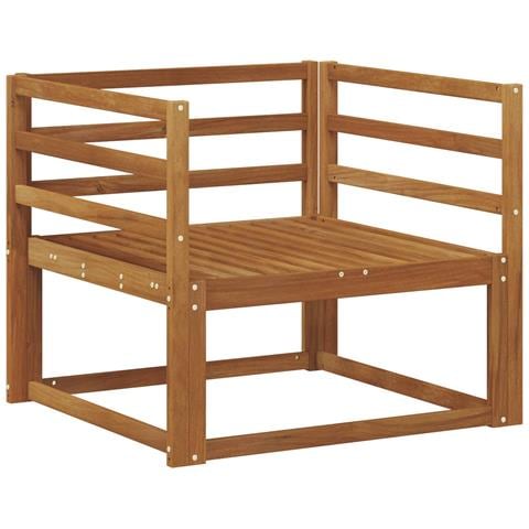 Divano centrale per esterno Legno di Acacia Massello Naturale - Foto 1