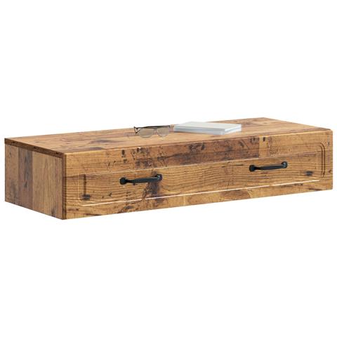 Tavolino da Parete Laterale Legno antico 87,5 x 34,5 x 17 cm - Foto 2