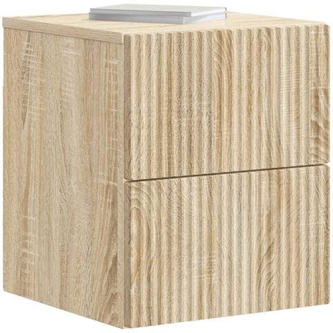 Mobiletto da notte a muro Rovere Sonoma 33 x 34,5 x 40 cm - Foto 2