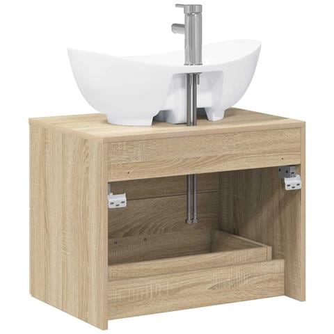 Set di mobili per il bagno Rovere Sonoma Legno ingegnerizzato - Foto 2