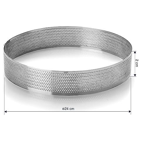 68544 Stampo da forno, anello rotondo microforato, ideale per torte e pan di Spagna - Foto 3