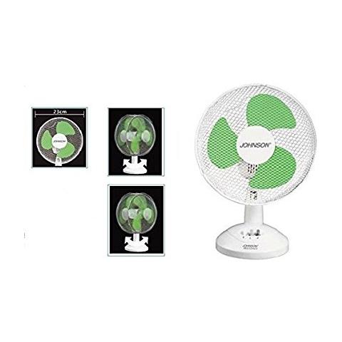 Ventilatore da tavolo 23 cm oscillante 2 velocità LAREL pala 23 bianco 25 watt