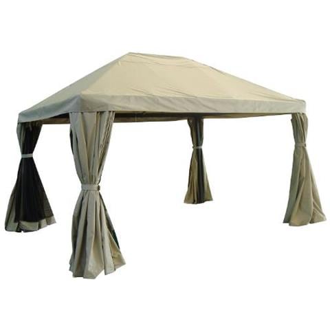 Gazebo Milano Alluminio / pvc 3x4 M Beige - Foto 1