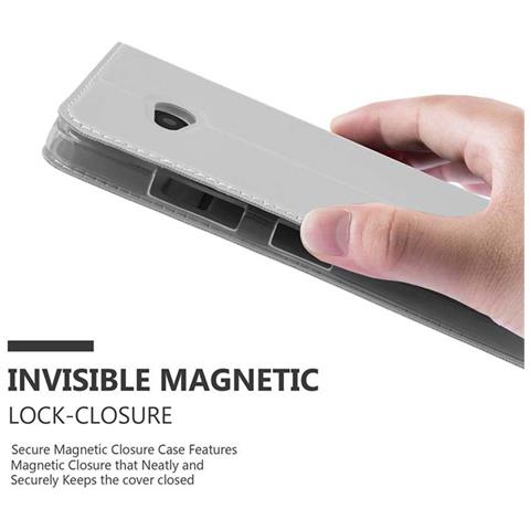 Custodia Compatibile Con Nokia Lumia 640 In Classy Argento - Coperchio Protettiva Con Chiusura Magnetica, Funzione Stand E Tasca Per Le Carte - Foto 9