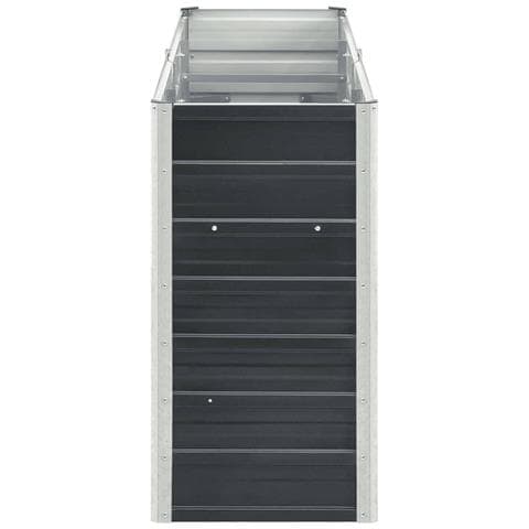 Fioriera Per Giardino In Acciaio Zincato 240x40x77 Cm Antracite - Foto 2