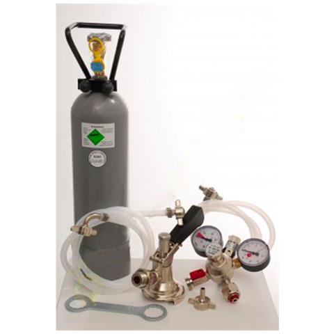 Pacchetto Accessori 4 Con 2,0 Kg Di Co2 Per 2 Spillatore Birran Conduttivi Con 1 * Raccordo Piatto E 1 * Raccordo Type D - Foto 2