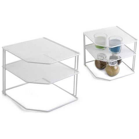 Contenitore Per Sistemare Per Mobile Da Cucina Metallo Bianco S2203585 - Foto 1